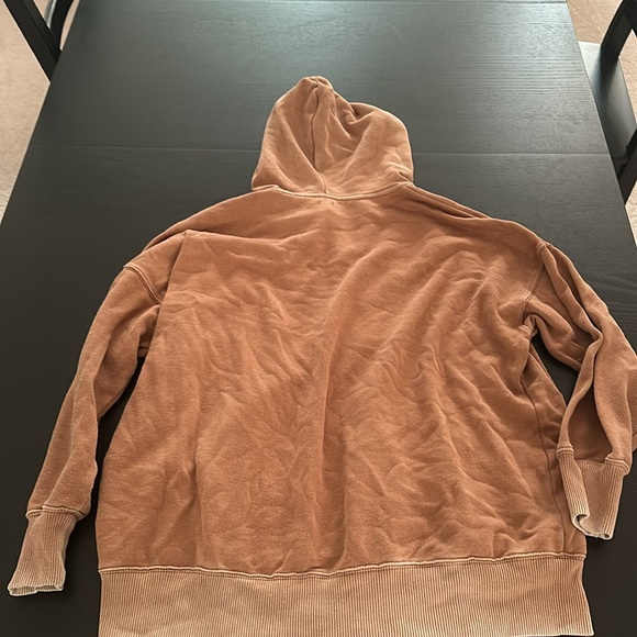 Brown American eagle/Aerie oversized zip up. - Picture 3 of 3